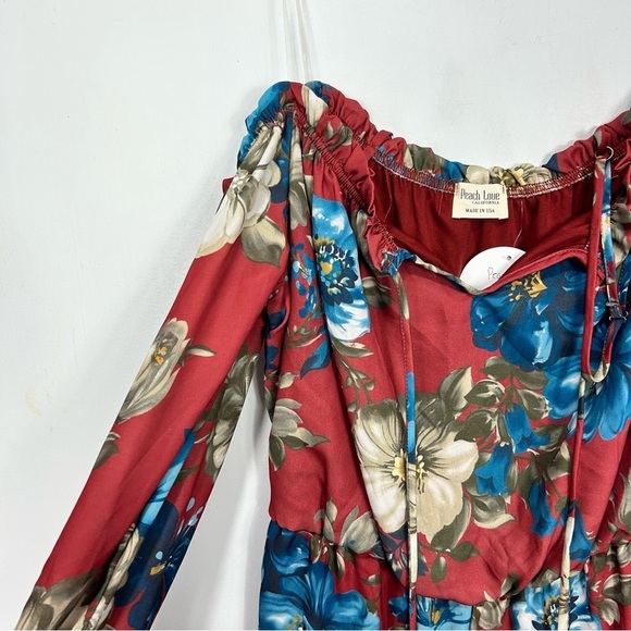 PEACH LOVE NWT floral longsleeve romper X6 - Picture 3 of 7